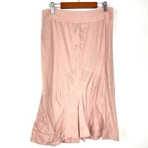 Armani Exchange | Pink Midi Skirt Silk Blend 0